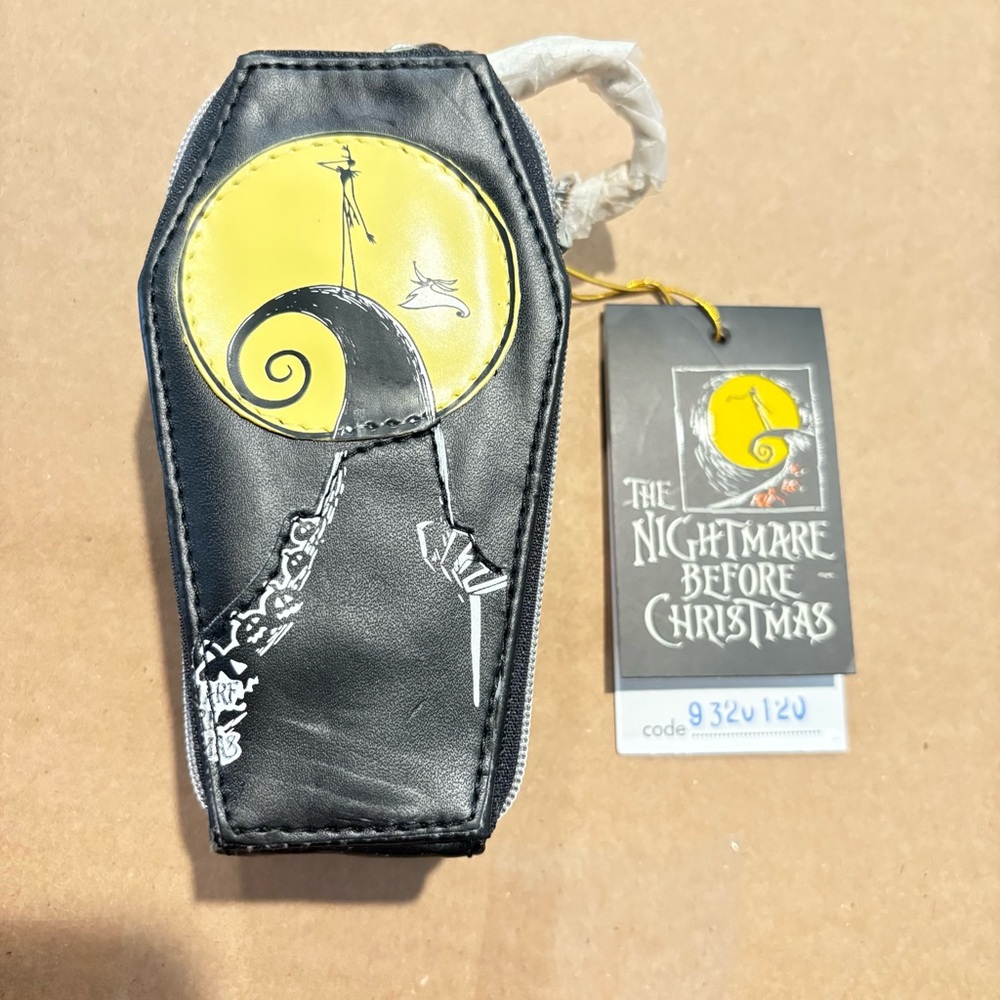 Vintage The Nightmare Before Christmas - Very Rare Jack Skellington Coffin Purse